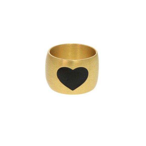 CHANEL Black Logo Ring - Picture 5 of 7